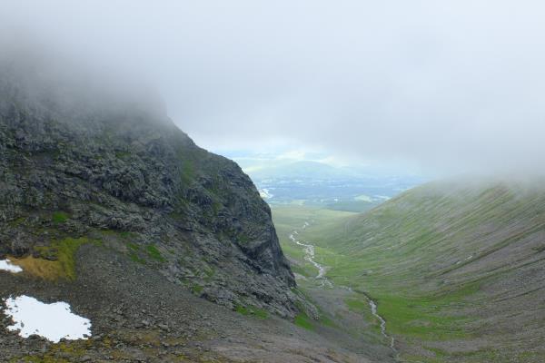 Photo of View from near cairn at end of CMD arete before ascent to Ben Nevis summit