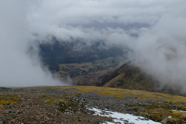Photo of Mist clearing to reveal Glen Nevis