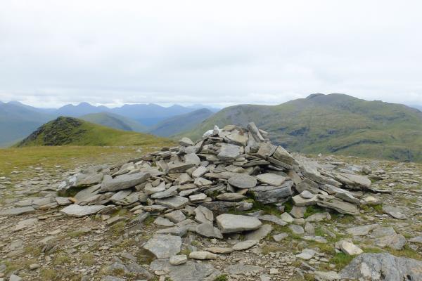 Photo of Top of 1,004m spot height on Beinn an Dothaidh with other spot height to left